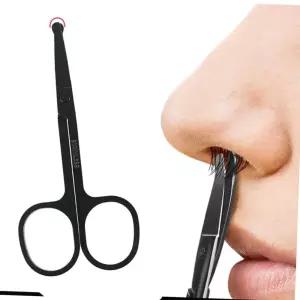 끝이 둥근 안전 스테인리스 블랙 코털 콧수염 눈썹 미용 제거 정리 가위 미용가위 코털정리기 스테인리스가위