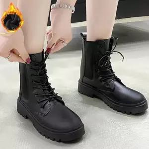 셀럽하우스 여성 스트릿 키높이 겨울 첼시 워커 LKT6696 첼시 플랫워커 여자 부티 미들 캐주얼 구두 여자워