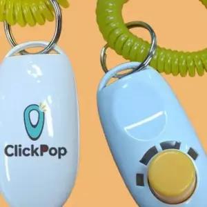 강아지 주문제작 로고인쇄 클리커 클릭커 딸깍이 버튼 장난감 간식 벨 Clicker 교육