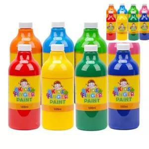 미술놀이 핑거페인트 1000ml 8색 세트 미술활동 미술교육 어린이미술