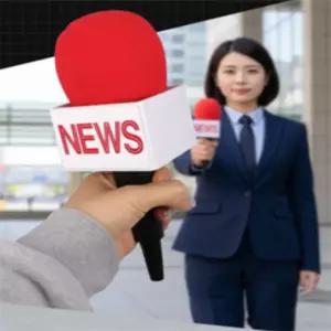 가짜 NEWS 마이크 소품용모형마이크 가짜마이크