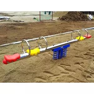 EK 우리 시소 스텐 4인용 스프링시소 WR-1133 규격 3000 x 500mm 안전인증제품/ 어린이놀이기구/ 야외기구