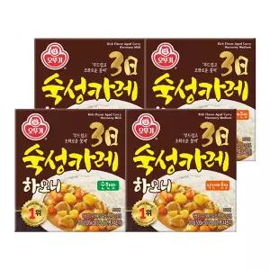 오뚜기 3일 숙성카레 하모니 고형 약간매운맛 100g 2개 + 순한맛 100g 2개