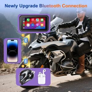 6인치 무선 CarPlay 모토 안드로이드 휴대용 디지털 대시보드 GPS 네비게이션 (BMW R1200GS 스크린용)