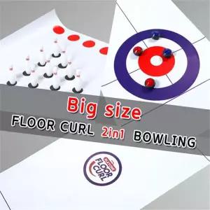 EK 플레이원 투웨이 컬링 볼링 세트/ 2in1/ 470x1950mm 와이드플로어매트/ 스틸볼