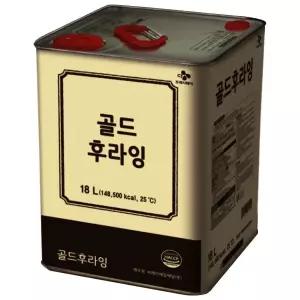CJ (씨제이)골드 후라잉 대용량 식용유 대두유 콩기름 18L 안전 배송