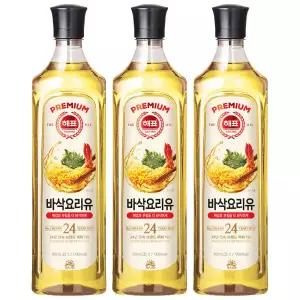 사조 해표 바삭 요리유 900ml x 3개 / 식용유 유지류 오일 기름