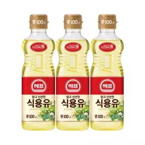사조 콩기름 900ml 3병