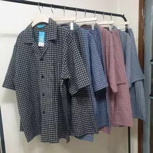으 남자 빅사이즈 여름 반팔잠옷세트 국산