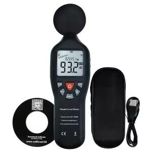 CD 소프트웨어 오디오 데시벨 소음 측정기가 있는 30 - 130 dB 측정 범위 백라이트 LCD 디스플레이 데이터