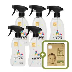 네이쳐러브메레 아기 장난감세정제 400ml 3개 + 2개 [GIFT] 유아 위생 면봉 80P 1개