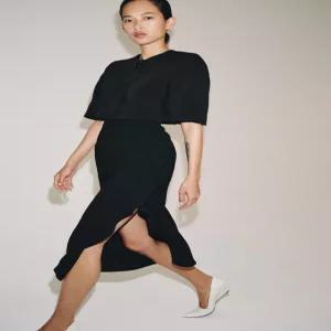 ZARA ZW 컬렉션 크롭 블레이저 - 블랙 2907/085/800