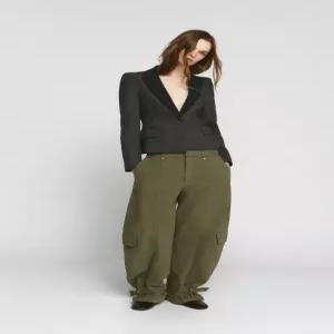 ZARA ZW 컬렉션 헤링본 콤비 블레이저 - 다크 그레이 2189/316/922