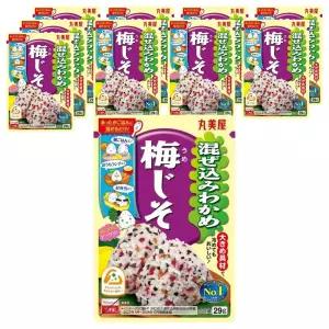 마루미야 마제코미 미역 매실 시소 29g 10개 스낵 MARUMIYA