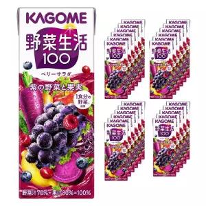 가고메 야채 생활 100 베리 샐러드 200ml 24개 스낵 KAGOME
