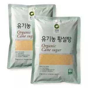 청정원 유기농 황설탕 2kg x 2