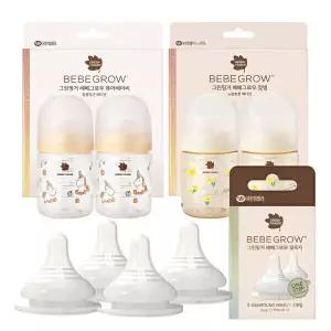 그린핑거 베베그로우 젖꼭지 단품 PPSU 디자인 젖병 트윈팩 160ml 280ml 모음 2026 퓨어베이비 말콩시리즈