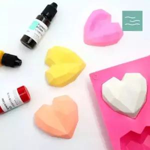 마타바 크리스탈하트 석고방향제 오퓨저 20개 만들기 KIT키트 +실리콘몰드+향주머니+색소3종