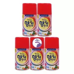 산도깨비 향기속으로 라벤더향 290mlX5개 자동 분사기 실내 리필 방향제