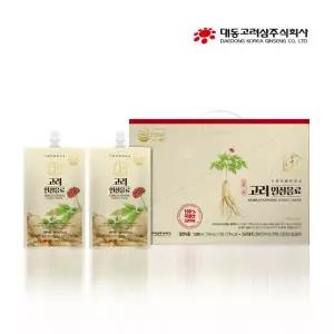 대동고려삼 고려 인삼음료(100ml x 10포) x 6박스 인삼추출액 82.5% 타우린함유 건강음료