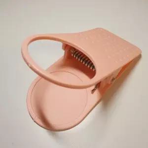 핑크 플라스틱 테이블 컵 집게 홀더 텀블러홀더 텀블러받침 음료홀더 음료받침