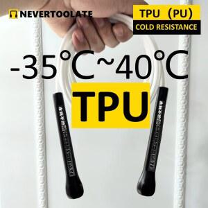 줄넘기 JR093 ST ABS 핸들 TPU 점프 여분의 줄 소재 긴 10FT 겨울 사람들 큰 방지 추운 건너 마찰 키가 마모 뛰기 11FT