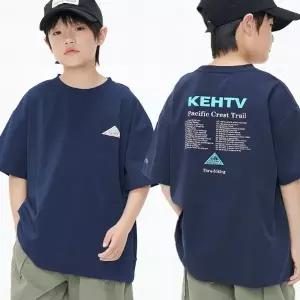 베비포 주니어 남아 반팔티 초등 루즈핏 레터링 트레일 여름티 EH3