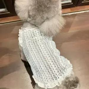 강아지 조끼 메쉬 옷 소형견 민소매 여름 고양이 쿨링 애완견 치와와 테디