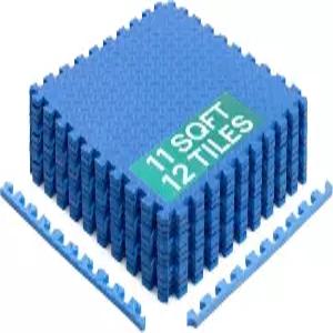 Yes4All EVA 연동 매트 퍼즐 바닥 타일 가구용 테두리가 있는 폼 패딩 홈 스페이스 거실 차고 11153299