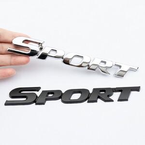 자동차 로고 스포츠 메탈 3D 입체 스티커 테일 라벨 문 패널 사이드 SPORT 버전형