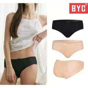 [BYC]BYC 여성 팬티 신축 미디 헴라인 방수포 내장 위생팬티 2매