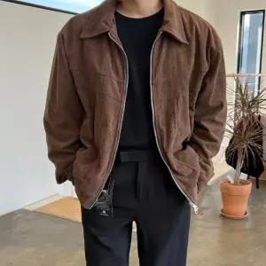 [이룰]도스 골덴 오버핏 봄 가을 점퍼 남자 카라 투웨이 자켓 4colors