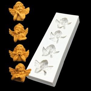 천사 실리콘  Sugarcraft 초콜릿 컵케익 베이킹 퐁당 케이크 장식 도구