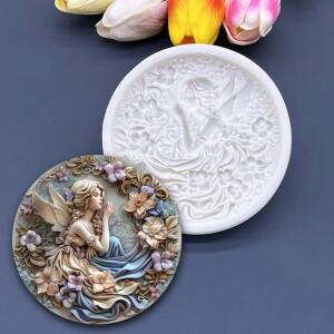 꽃요정 천사 실리콘 Sugarcraft  수지 도구 컵케익 베이킹 퐁당 케이크 장식