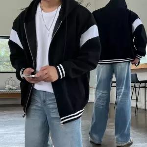 [이룰]HOD 바시티 오버핏 후드집업 자켓 2colors