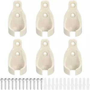 uxcell 6Pcs 번지 볼 리시버 브래킷 실내/외 롤러 선쉐이드 타이 다운을 위한 범용 블라인드 코드 교체