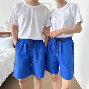 친친 패밀리 비치 반바지 SD 240618심플 가족 단체 그룹 무지 해변 남성웨어 여성웨어 남녀 밴딩 컬러