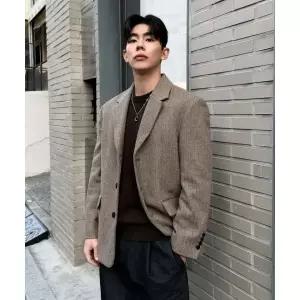 (국내매장정품) MINDBRIDGE [오정규 PICK][COUTURE]헤링본 오버핏 자켓 MZJK7171 306521