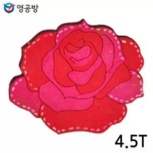 장미 4.5T 연결구멍 (없음X) (체험용 우드아트)방학숙제 목재모형 조립키트 완구