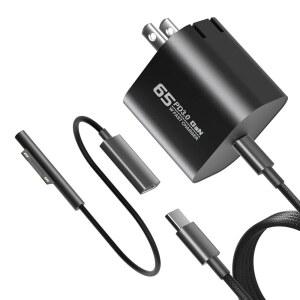 65W 45W USB C SURFACE PRO 충전기 MICROSOFT 12 / 11 10 9 8 7 6 5 4 3 X 전원 어댑터와 호환