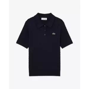 라코스테 여성 26SS 케이블 스웨터 폴로 셔츠 PF607E-56G 166네이비