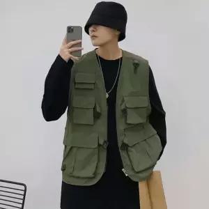 후리스 포켓조끼 정장 스트릿조끼 베스트 박스조끼 루즈핏 남성조끼 [mA6D1C3]