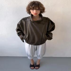 ZARA 페이크 레더 점퍼 - 브라운 4391/892/700
