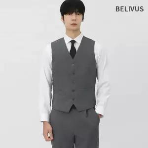 [빌리버스]빌리버스 남성 수트 베스트 싱글 하객룩 테일러드 베이직 정장조끼 BAX189