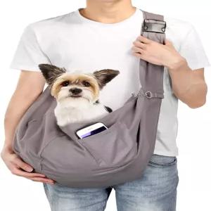 OWNPETS 반려동물 슬링 캐리어 가방 안전 05파운드 고양이 및 개 착용 편안하고 조절 가능하며 일일 산책