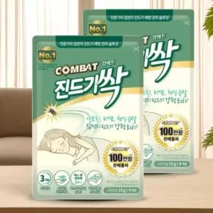 컴배트 진드기싹 시트 15g 4매 집먼지진드기 퇴치제 60g 2개
