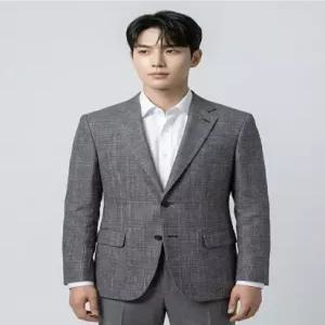 [오스틴리드]네이비 아세테이트 체크 자켓 -A2TC2310193B