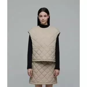 내셔널지오그래픽 NATIONALGEOGRAPHIC N244WPV010 여성 엘크 패딩 베스트형 티셔츠 BEIGE N244WPV010070 30