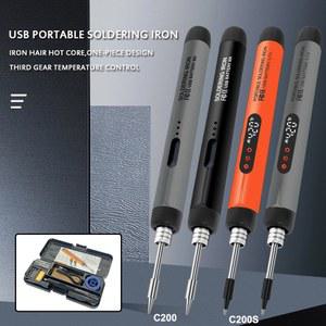 USB 무선 디지털 전기 300 온도 납땜 용접 450 납땜인두 스마트 조절 키트
