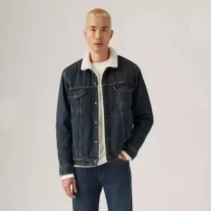 리바이스 남성 릴렉스핏 쉐르파 양털 트러커 자켓 다크워시 A57840020 234076